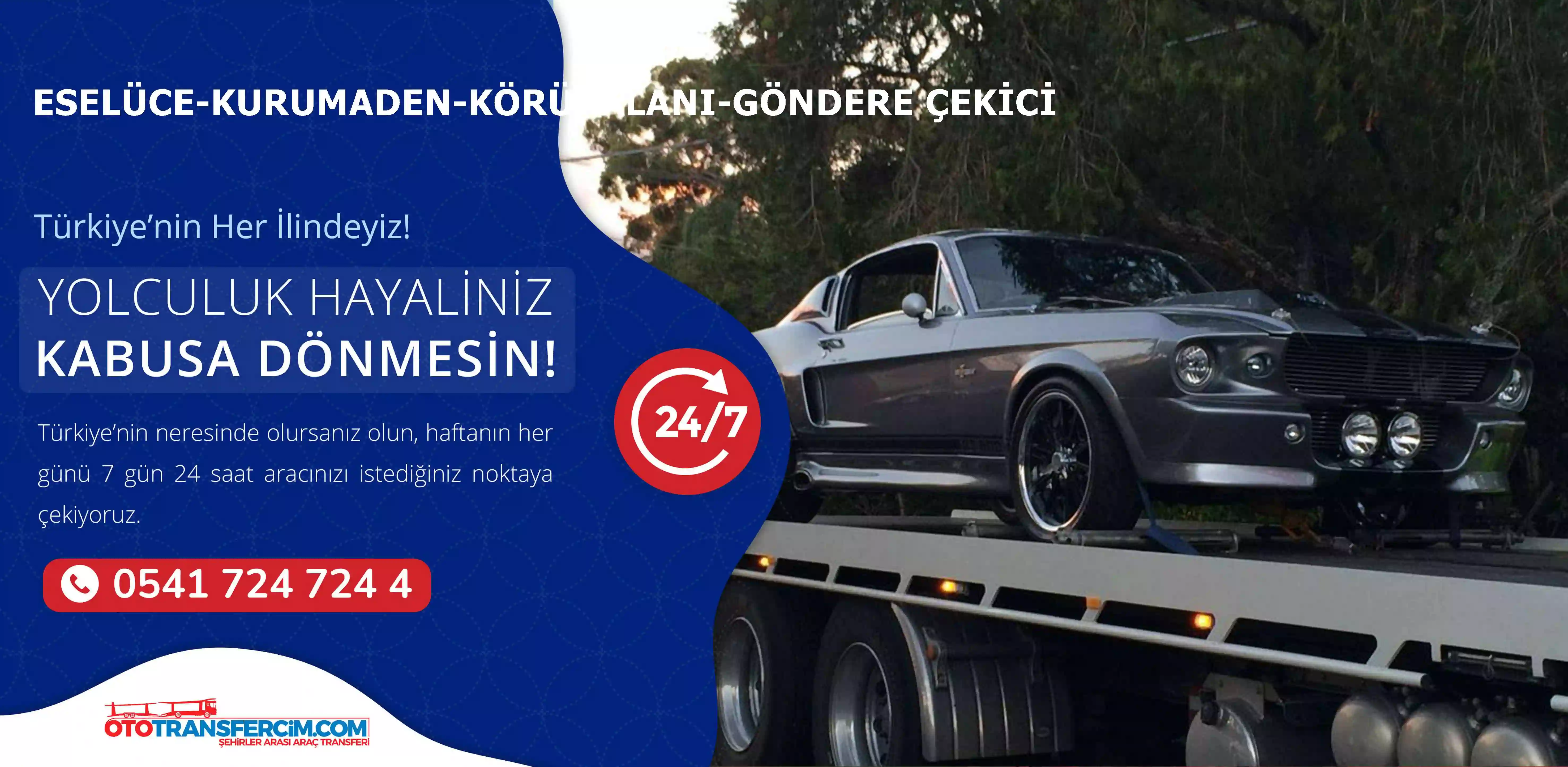 Eselüce-Kurumaden-Körükalanı-Göndere Oto Çekici